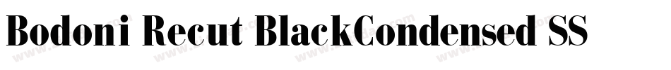 Bodoni Recut BlackCondensed SSi Normal字体转换